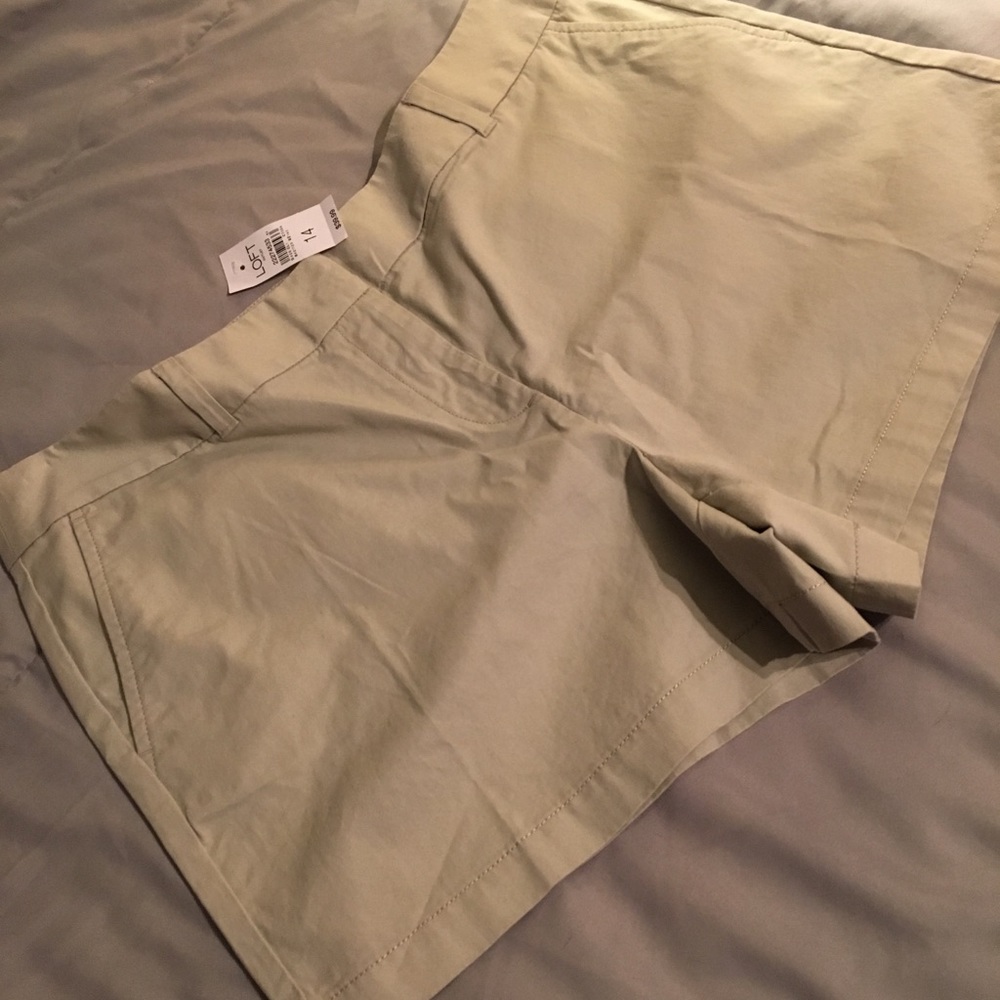 Loft Khaki Loft Shorts